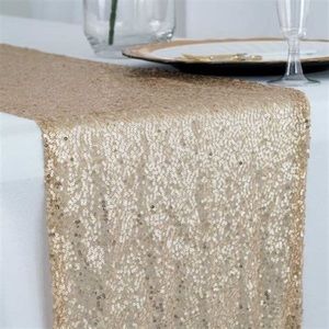 Gold sequin table runner (stand size; 12-110)​​​
